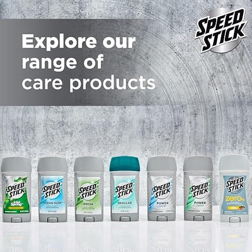 Speed Stick Aluminum Free Men's Deodorant, Regular, 3 oz (4 Pack) | 24-HR Sweat and Odor Protection, Underarm Antiperspirant for Men, Male Grooming, Everyday Use, Active Lifestyles thumbnail 10