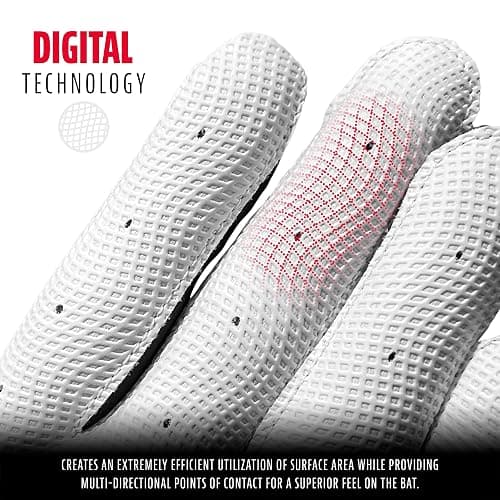 Franklin Sports MLB Batting Gloves - Digitek Camo Gloves - Premium Leather - Multiple Colors - Adult Sizes thumbnail 2