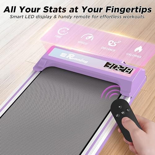 FYC Walking Pad with Incline for Home & Office - Under Desk Walking Pad Treadmill, Portable Walking Machine with Remote Control, LED Display, 300LBS Capacity, 2.5HP Quiet Motor thumbnail 5