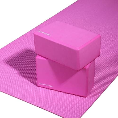 Fitvids Set of 2 High Density Yoga Blocks, 9"x6"x4" Each, Pair, Multiple Colors thumbnail 6