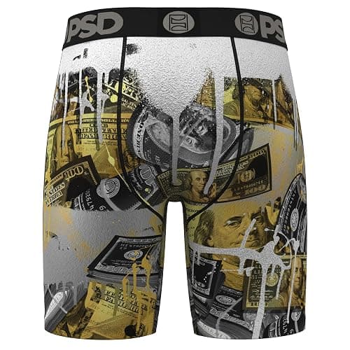 PSD Underwear Mens Boxer Briefs - Money Drip, Standard Length Pack & Singles, Soft & Breathable Boxer Briefs for Men thumbnail 5