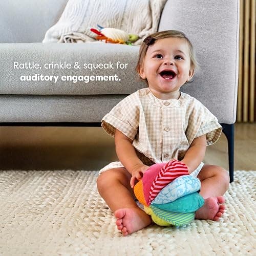 HABA Baby Balls - Machine Washable Baby Sensory Toys - Ideal Baby Toy for Teething, Tummy Time Toys for Ages 6 Months & up thumbnail 2