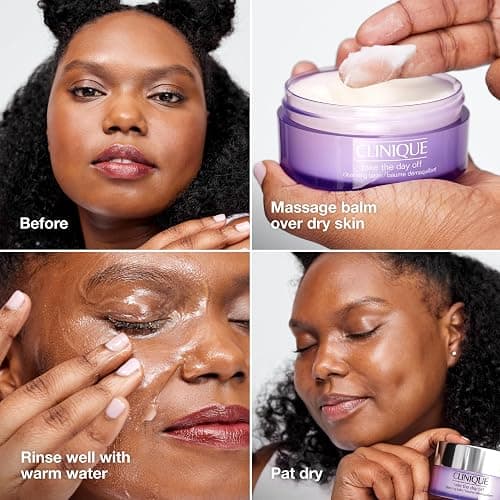 Clinique Take The Day Off Cleansing Balm Makeup Remover | Dissolves Face + Eye Makeup and Sunscreen | For All Skin Types thumbnail 4
