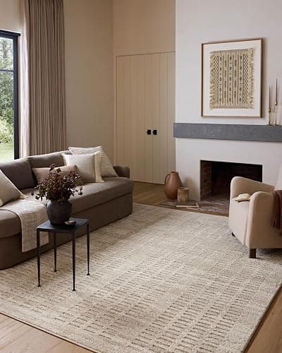 Loloi Amber Lewis Monty Collection MOT-03 Ivory/Beige 7'-10" x 10' Area Rug - Image 1