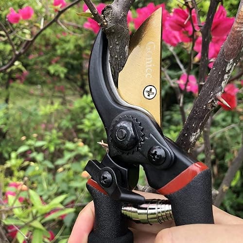 gonicc 8" Professional Premium Titanium Bypass Pruning Shears (GPPS-1003), Hand Pruners, Garden Clippers. thumbnail 6