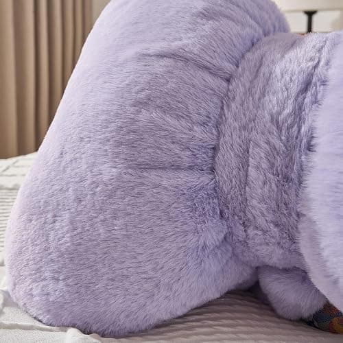Novohive Bow Pillow Throw Pillows Butterfly Shaped Decorative Cute Pillows for Bed Sofa Cute Home Decorr,Purple 10 * 8inch thumbnail 3