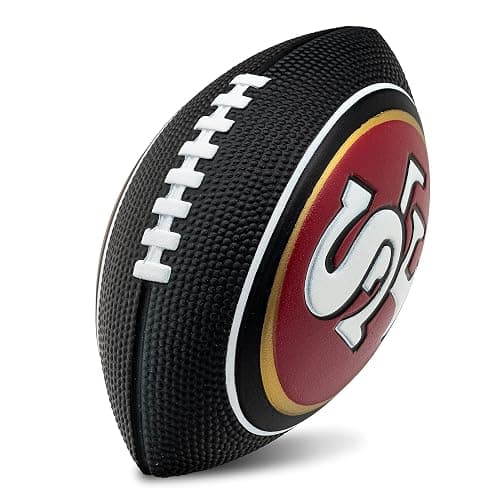 Franklin Sports Youth NFL Football + Air Pump Set - Soft Foam 8.5" Youth Mini Footballs with 8 Teams Choice + Air Pump - Image 1