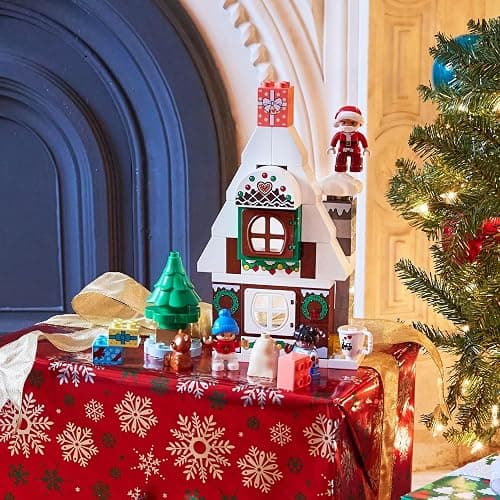 LEGO DUPLO Santa's Gingerbread House Building Set, Christmas Toy for 2 Year Old Boys and Girls, Includes Santa Claus Figure, Stocking Filler Idea, Great Gift for Toddlers, 10976 thumbnail 2