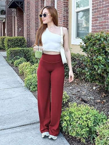 YEOREO Workout Leggings Womens No Front Seam Straight Leggings 29"/ 31.5"/ 33"/ 35" High Waist Buttery Eddiy Gym Yoga Pants thumbnail 3