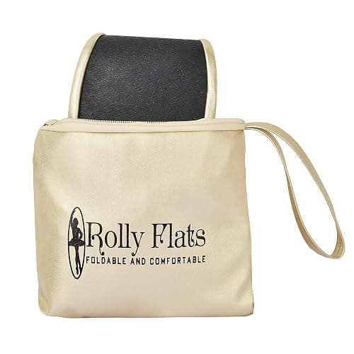 Women's Foldable Flats – Portable Ballet Slippers Shoes for Travel, Wedding – Fits in Purse thumbnail 2