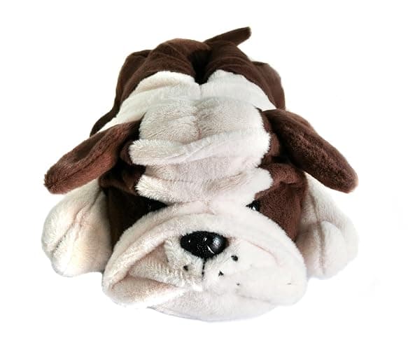 Onmygogo Fuzzy Winter Indoor Animal Dog Slippers for Adult Women Men and Kid, Bulldogs thumbnail 4