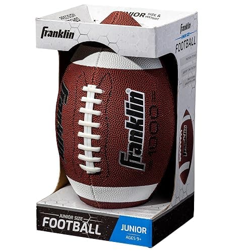 Franklin Sports Youth + Adult Footballs - Extra Grip 1000 Official Size, Junior + Pee Wee Kids - 1 + 12 Packs thumbnail 8
