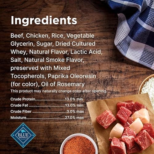 Blue Buffalo Nudges Grillers Natural Dog Treats, Steak, 10oz thumbnail 5