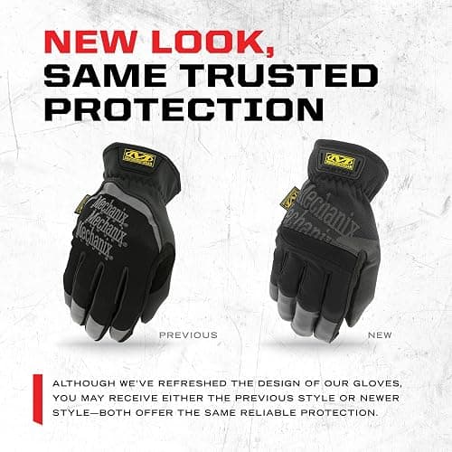 Mechanix Wear FastFit Work Gloves - Anti-Slip & Abrasion Resistant Heavy Duty Gloves - Touchscreen Compatible - Vibration Damping - Multipurpose Use - X-Large - Black thumbnail 5