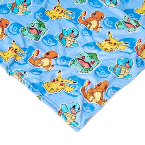 Northwest Pokemon Blanket and Hugger Set, Cute Pikachu, Super Soft Silk Touch Throw, 50x60 Inches thumbnail 5