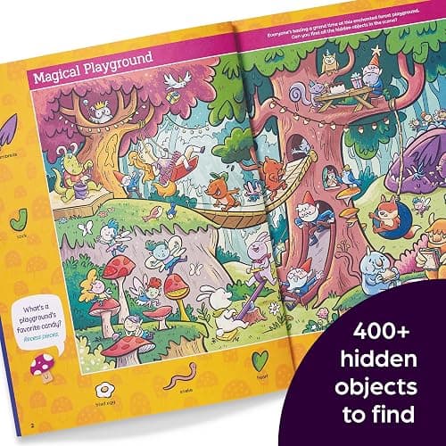 Magical Woodland Hidden Pictures Deluxe: 96 Pages of Magical Recipes, Crafts, Forest Puzzles and Stickers, Search for Mushrooms, Gnomes, Woodland Animals and More (Highlights Hidden Pictures) thumbnail 4