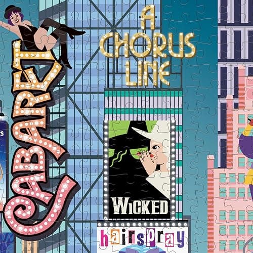 Ridley's: 50 Must-See Musicals Bucket List 1000-Piece Puzzle|Unique Graphics of Popular Broadway Musicals in New York City|Room Décor After Completion|Great Gift for Musical Lovers thumbnail 2
