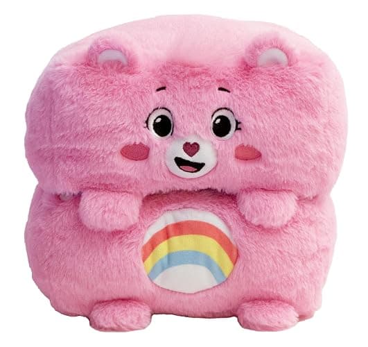 Happy Nappers Care Bears Mushmillows Cubes 10" Cheer Bear, Plush Toy thumbnail 4