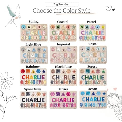 Wood Name Puzzle, Kid Gifts, Toddlers Name Puzzle, Baby Boy and Girl Gift, Toddler Gifts, Birthday Gift, Toddler Toy, Baby Toy, Montessori, Custom Blocks thumbnail 9