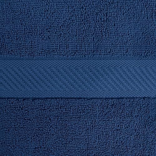 Utopia Towels 6 Pack Medium Bath Towel Set, 24 by 48 Inches, 500 GSM 100% Ring Spun Cotton, Lightweight and Highly Absorbent Quick Drying Premium Towels for Hotel, Spa and Bathroom, Navy - 24" x 48" - 6 Pack - Navy thumbnail 4