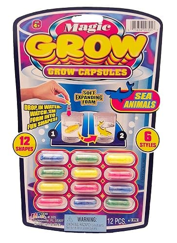 JA-RU Universal Specialties, Magic Grow Capsules 6 Pack, 72 Capsules Sea Creatures, Dinosaur, Animal Farm Toys. Water Growing Toys for Kids. Animal Party Favors Fidget Toy.305-6A thumbnail 7