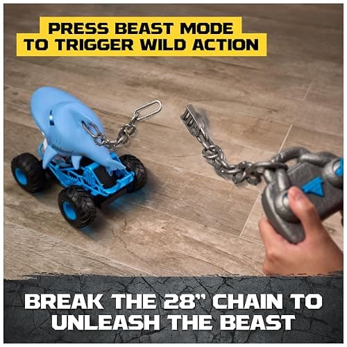 Monster Jam Chomping Megalodon RC Toy Monster Truck, 1:15 Scale | Remote Control Truck Toy, Chomping Action with Wheelies & Spins, Easy to Use Remote, Pretend Play Gifts for Kids Ages 4+ thumbnail 5