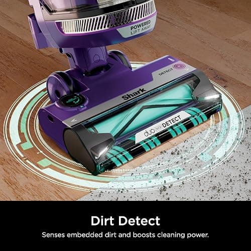 Shark POWERDETECT Upright Vacuum Cleaner with HEPA Filter, Heavy Duty Vacuum with Powerful Suction for Pet Hair Pickup, DuoClean Technology, Powered Lift-Away, Ideal for Carpets & Hardfloors, AZ4002 thumbnail 5