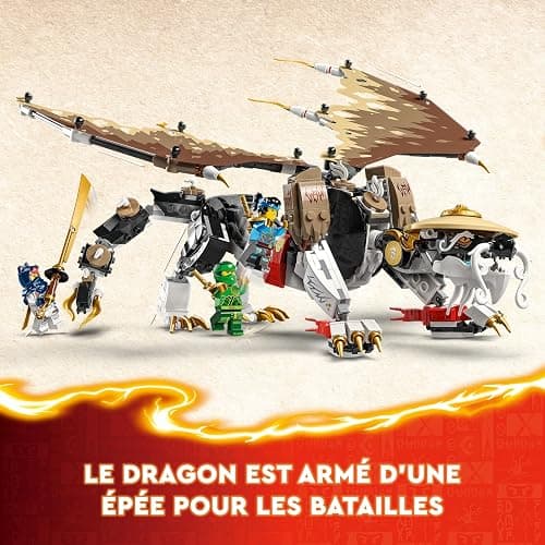 LEGO Ninjago Egalt Le Maître Dragon, Jouet Ninja avec 5 Minifigurines Ninja Dont Personnages Lloyd et NYA, Cadeau d'anniversaire pour Enfants, Garçons et Filles Dès 8 Ans 71809 thumbnail 2