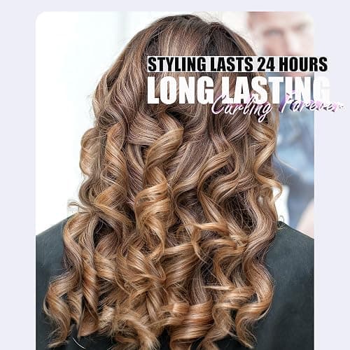 FARERY Long Barrel Curling Iron 1 Inch, Ceramic Curling Iron for Thin Hair, Infused Argan Oil & Keratin, Long Lasting Styling, 11 Adjustable Temp, Include Clips & Silicone Pad thumbnail 2