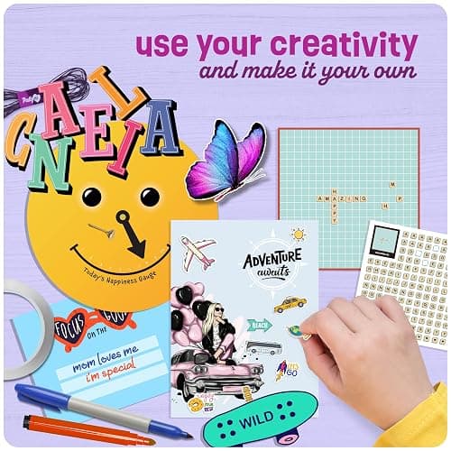 Pretty Me Wall Collage Kit for Teen & Tween Girls - Arts Craft Gift Ideas for Age 11, 12,13, 14, 15, 16 Year Old Girl - Birthday Gifts and Stuff for Teenage Bedroom Decor - Teens Creative Crafts Kits thumbnail 7