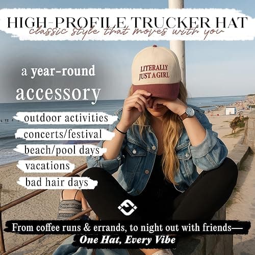 Funky Junque Two Tone Vintage Trucker Hats Men Women Corduroy Trendy Embroidered Baseball Cap Snapback Funny Gifts thumbnail 4