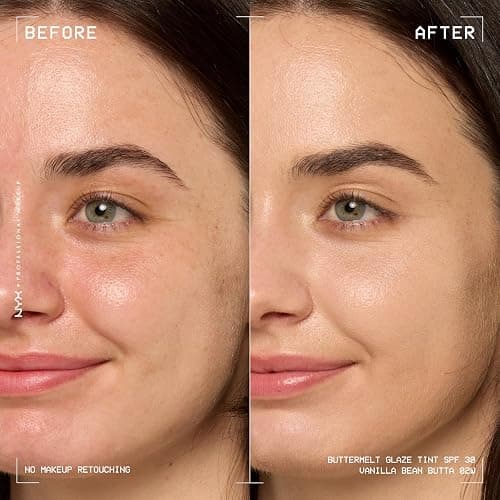 NYX PROFESSIONAL MAKEUP Buttermelt Glaze Soft Glow Skin Tint + SPF 30, Up To 12HR Wear, 02 Vanilla Bean Butta thumbnail 2