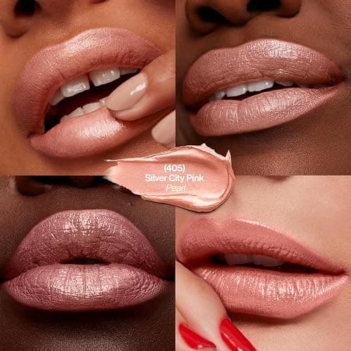Revlon Super Lustrous Lipstick, Creamy Formula For Soft, Fuller-Looking Lips, Moisturized Feel, 405 Silver City Pink, 0.15 oz thumbnail 2