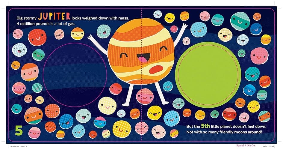 8 Little Planets: A Solar System Book for Kids with Unique Planet Cutouts thumbnail 11