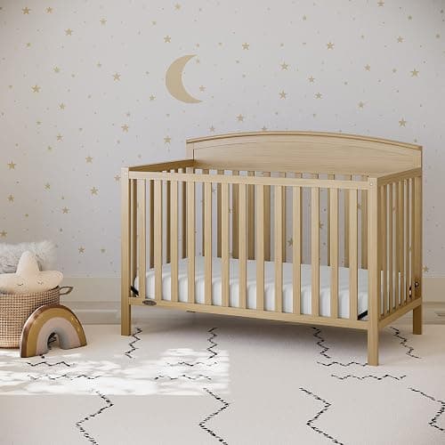 Graco Benton 5-in-1 Convertible Crib (Driftwood) – GREENGUARD Gold Certified, Converts from Baby Crib to Toddler Bed, Daybed and Full-Size Bed, Fits Standard Full-Size Crib Mattress thumbnail 2