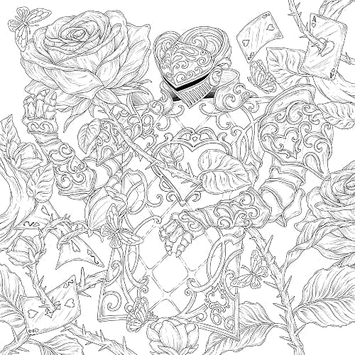 Mythographic Color and Discover: Alice in Wonderland: An Artist’s Coloring Book of Curious Imaginings thumbnail 2