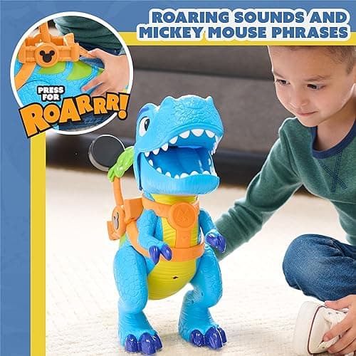Disney Junior Mickey Mouse Funhouse Roarin' Safari Dino, 4-piece Figures and Playset, Dinosaur, Kids Toys for Ages 3 Up by Just Play thumbnail 6