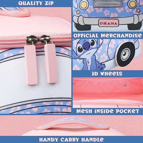 Get Trend Disney Stitch Toiletry Bag, Travel Essentials, Girls Makeup Bag Cruise Essentials, Travel Accessories, Gifts for Women, Teens (Blue Stitch) thumbnail 4