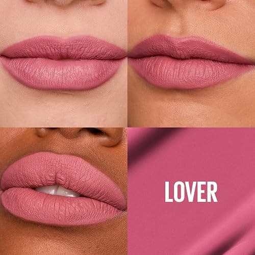Maybelline New York Liquid Lipstick, Long Lasting Pink Lip Color, Transfer-Proof, Up To 16 Hours Wear, Super Stay Matte Ink, 5 ml, Shade: Lover thumbnail 2