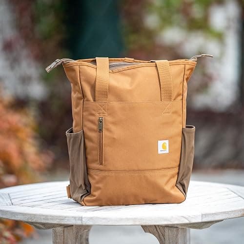 Carhartt Classic Convertible Backpack Tote, Durable Water Repellent Material W/ 17" Laptop Sleeve, Port thumbnail 2