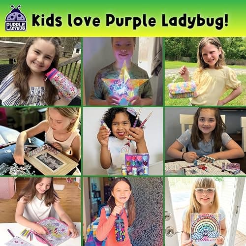 Purple Ladybug Silver Holographic Scratch Art Mini Notes - Scratch Art Notes Kids Games, Girls Stocking Stuffers for Kids, Teens, Boys, Christmas Gifts for Kid Arts & Crafts Supplies thumbnail 7