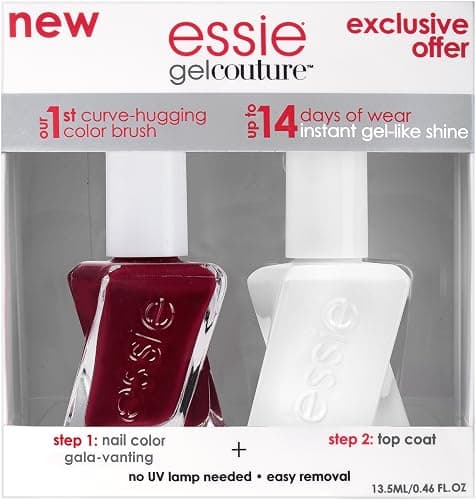 essie Gel Couture Longwear Nail Polish + Top Coat Kit, Gala-Vanting, 0.46 fl. oz. thumbnail 2