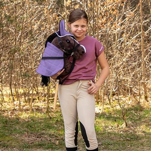SKIPPI Hobby Horse Blanket and Ear Bonnet - Lilac and Plum, Hobby Horse Accessories thumbnail 2