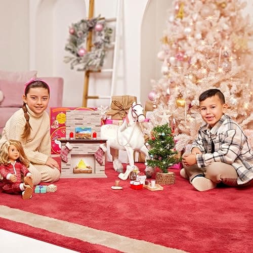 Our Generation – 18-inch Doll Accessories – Dollhouse Furniture – Fireplace & Christmas Tree – Holiday Decor Set – Pretend Play 3+ Years – Holiday Celebration thumbnail 3