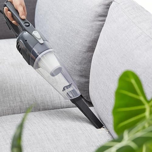 Amazon Basics 2-in-1 Corded Stick Vacuum Cleaner, Converts to Handheld, Lightweight (3.9 LBS), with Washable Filter, Crevice Tools, 0.5L Dust Cup, Self-Standing, 19.7-Ft Cord, 300W, Black thumbnail 7