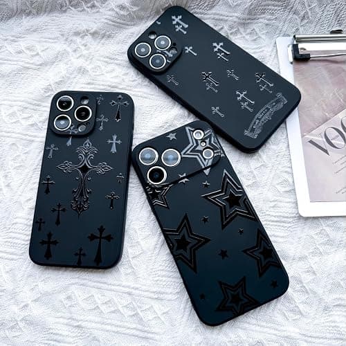 JIASTGO Fashion Cross Case for iPhone 16 Pro,Slim Fit Soft TPU Shockproof Protective Cool Christian Jesus Design Cover for Women Girls Men Teens(Big Cross-16 Pro) thumbnail 5