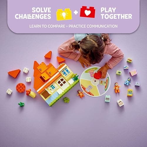 LEGO DUPLO Bluey: Bluey’s Family House with Memory Game - Toddler Toy for Kids Ages 3+ - Memory Game Playset Includes Bluey Figure - Preschool Toy Gift Idea for 3 Year Old Girls and Boys - 10459 thumbnail 3