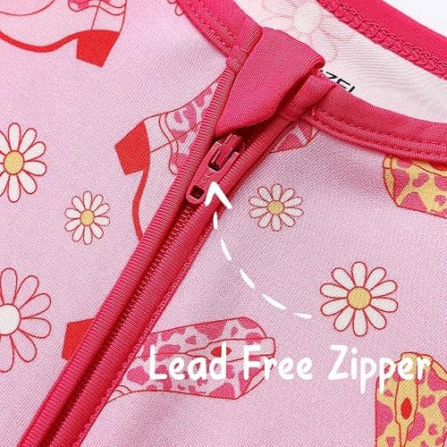 SUZEL Baby Viscose from Bamboo Footless Pajamas Boys Girls Zippy Pjs Sleep 'N Play Romper - 0-24 Months thumbnail 5