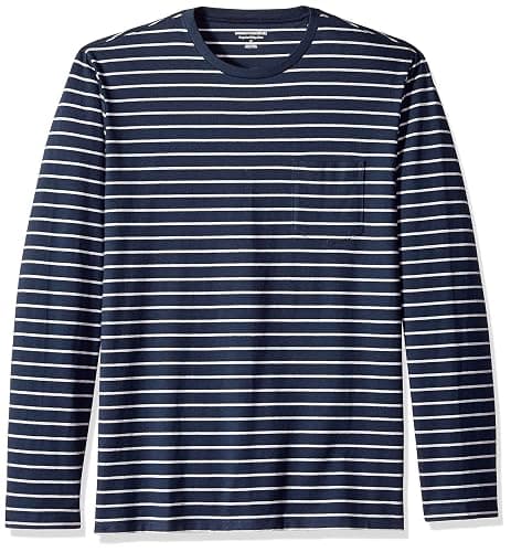 Amazon Essentials Men's Regular-Fit Crewneck T-Shirts, Long-Sleeve - Image 1