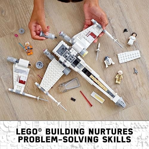 LEGO Star Wars Luke Skywalker's X-Wing Fighter 75301 Building Toy Set - Princess Leia Minifigure, R2-D2 Droid Figure, Jedi Spaceship from The Classic Trilogy Movies, Great Gift for Kids, Boys, Girls thumbnail 6